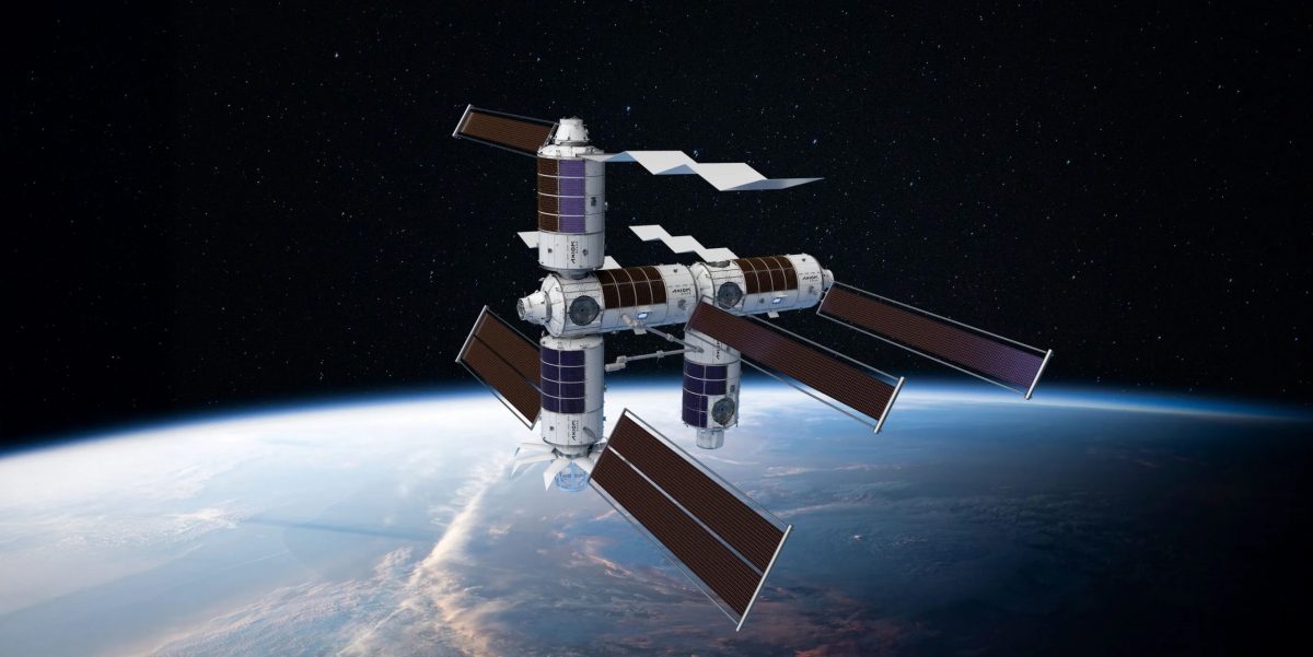 Illustration of Axiom Space’s proposed space station. Credit: Axiom