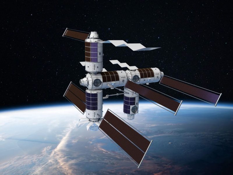 Illustration of Axiom Space’s proposed space station. Credit: Axiom