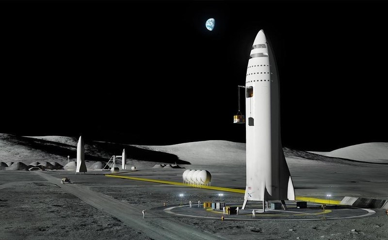 BFR lunar base