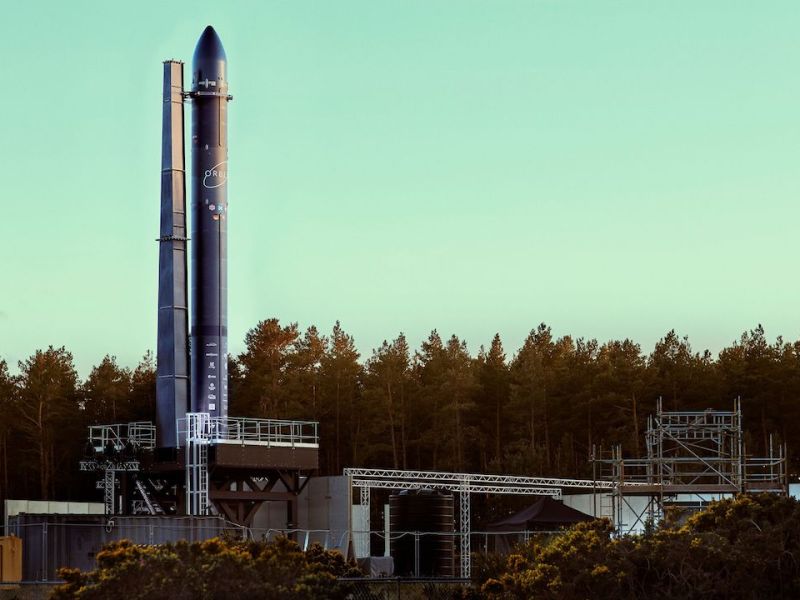 Orbex Prime rocket at Kinloss test stand.