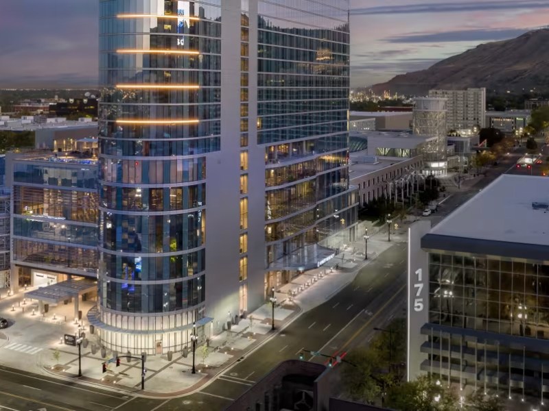 The Calvin L. Rampton Salt Palace Convention Center in Salt Lake City, the new home of the Small Satellite Conference starting in August 2025. The venue offers modern facilities and ample space to accommodate the conference's growing number of attendees and exhibitors. Credit: Visit Salt Lake