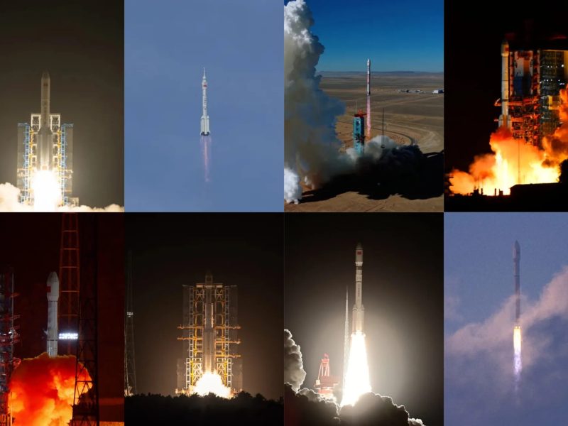 It was a record launch year for China, and the country shows no sign of slowing down in 2026. Credit: CASC; Ourspace; Landspace