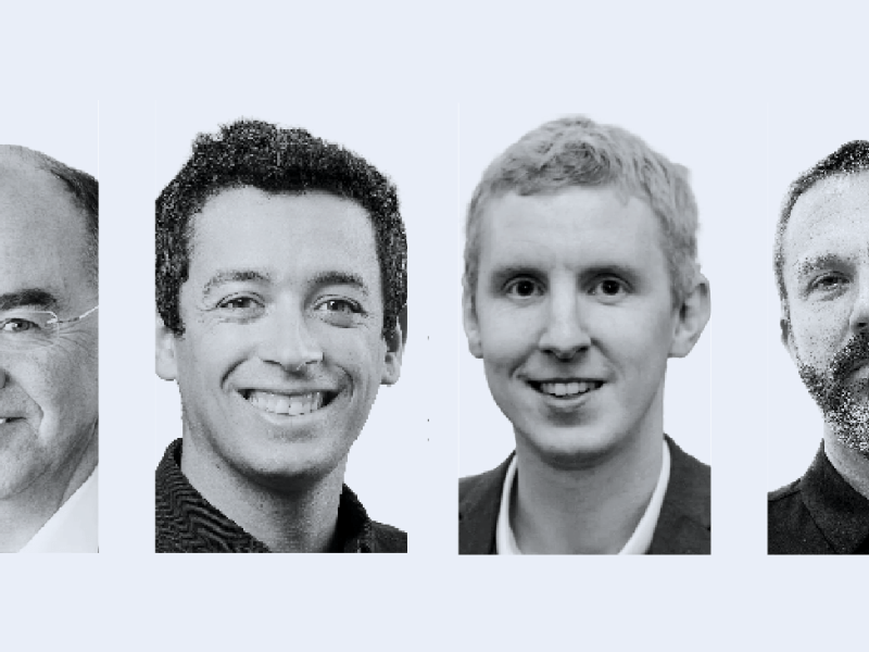 Sir Martin Sweeting, chairman, Surrey Satellite Technology Limited; Gabe Zimmerman, director of the in space product line, Ursa Major; Tom Walkinshaw, CEO and co-founder, alba orbital; Todd Master, chief operating officer, Umbra